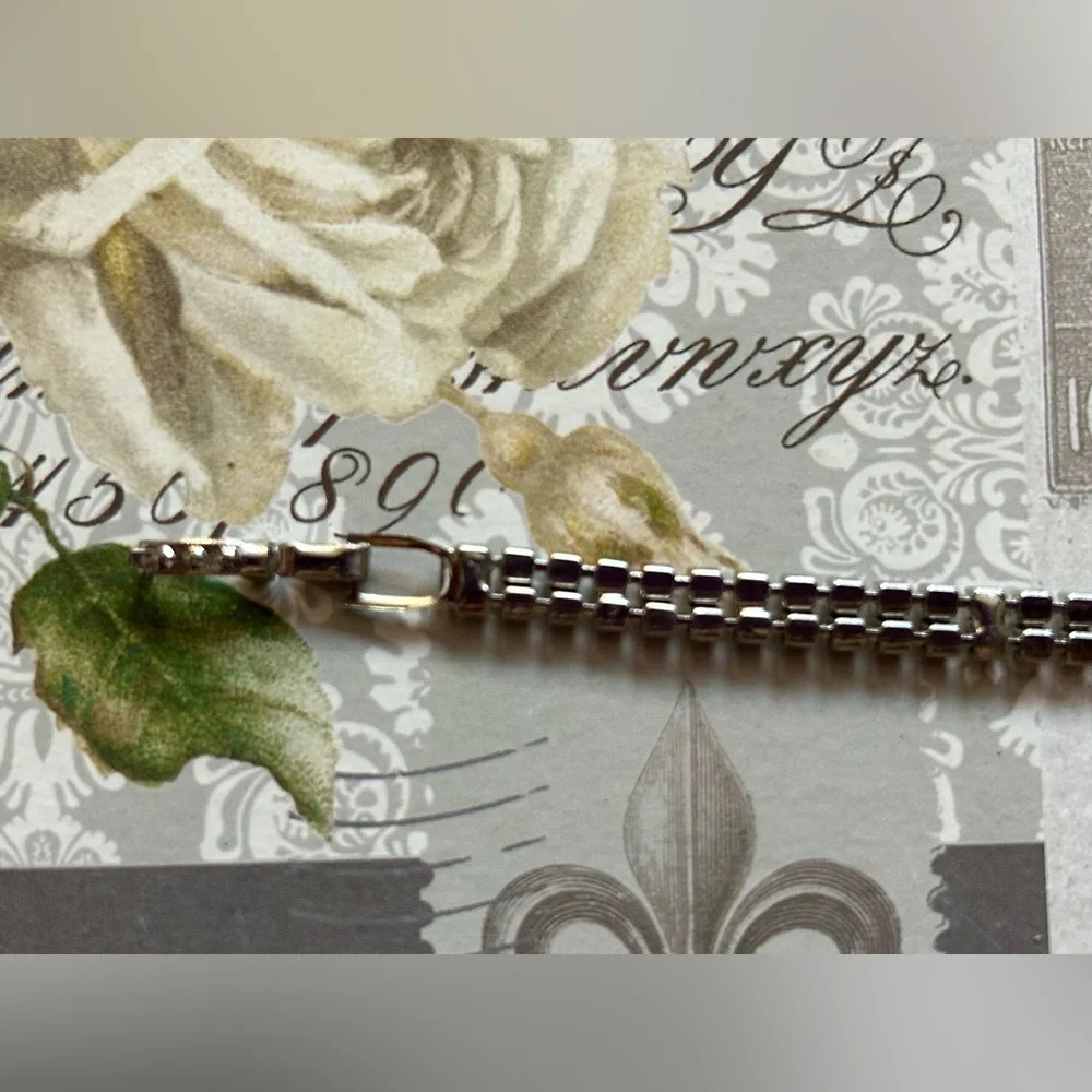 Vintage Double Tennis Rhinestone Bracelet